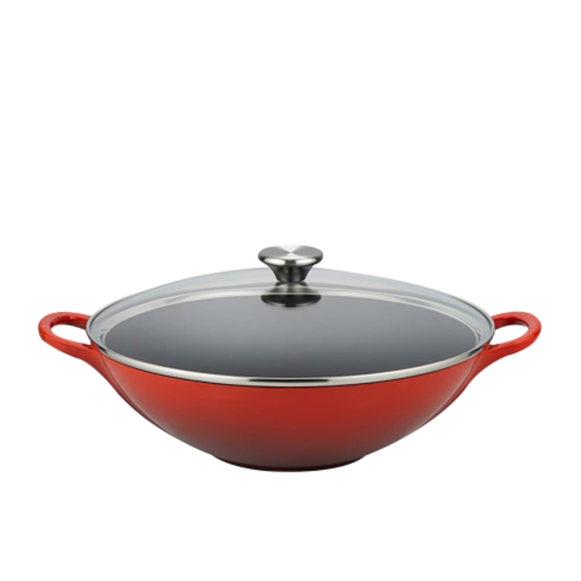 Le Creuset Wok w/ Lid 32cm Cerise